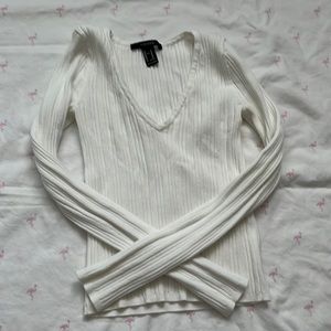 White long sleeve sweater